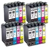 Image de COMETE - 29XL - 20 Cartouches d'encre compatibles EPSON 29XL (8 noir) - Marque française