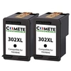 Image de COMETE - 302XL - 2 Cartouches d'encre Compatibles HP 302XL - Marque française