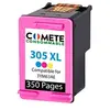 Image de COMETE - 305XL - 1 Cartouche d'encre Compatible avec HP 305 ou 305XL - Couleur - Marque française