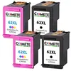 Image de COMETE - 62XL - 4 Cartouches d'encre Compatibles pour HP 62/62XL - Marque française