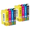 Image de COMETE - 603 XL - 8 Cartouches d'encre compatibles avec EPSON - Marque française
