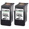 Image de COMETE - 540 XL - 2 Cartouches d'encre Compatible pour Canon - 2 noirs - Marque française