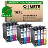 Image de COMETE - 16XL - 12 Cartouches d'encre Compatibles Epson 16 XL - Marque française