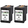 Image de COMETE - 304XL - 2 Cartouches d'encre compatibles avec HP 304XL - Noir - Marque française