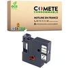 Image de - 45013 1 Ruban etiqueteuse compatible avec DYMO 45013 etiquette Noir sur Blanc adhésif