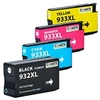 Image de COMETE - 932XL/933XL - 4 Cartouches d'encre compatibles pour HP - Marque française