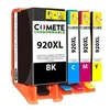 Image de COMETE - 920XL - 4 Cartouche d'encre compatibles avec HP 920XL - Marque française