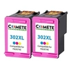 Image de COMETE - 302 XL - 2 Cartouches d'encre compatibles avec HP - Marque française