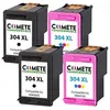 Image de COMETE - 304XL - 4 Cartouches compatibles pour HP 304 XL - Noir/Couleur - Marque française