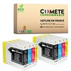 Image de LC970 Pack de 8 Cartouches d'encre compatibles avec BROTHER LC970 LC1000 2 Noir + 2 Cyan + 2 Magenta + 2 Jaune