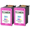 Image de COMETE - 301 - 2 Cartouches d'encre Compatibles HP - Couleur - Marque française