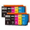 Image de COMETE - 202XL - Multipack 10 Cartouches d'encre Compatible Epson 202 XL - Marque française