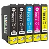 Image de COMETE - T0615 - 5 Cartouches d'encre Compatible EPSON T061 - Marque française