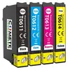 Image de COMETE - T0615 - 4 Cartouches d'encre Compatible EPSON T061 - Marque française