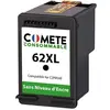 Image de COMETE - 62XL - 1 Cartouche d'encre Compatibles HP sans puce - Noir - Marque française