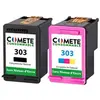 Image de COMETE - 303 - 2 Cartouches d'encre Compatibles sans puces avec HP 303 - Marque française