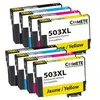 Image de COMETE - 503XL - 8 Cartouches d'encre Compatible avec Epson 503 XL - Marque française