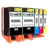 Image de COMETE - 920XL - 5 Cartouches d'encre Compatible avec HP - Marque française