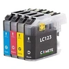 Image de COMETE - LC123 - 4 Cartouches d'Encre Compatible Brother LC123 LC123XL - Marque française