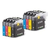 Image de COMETE-LC225 - 8 Cartouches d'encre Compatible Brother LC225XL/LC227XL - Marque française