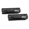 Image de COMETE - 35A - 2 Toners Compatibles HP 35A CB435A - Noir - Marque française