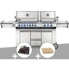 Image de Barbecue à gaz Prestige Pro 825 + Plateau charbon + Pierre à pizza large rectangle