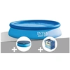 Image de Kit piscine autoportée Easy Set 3,05 x 0,61 m (avec filtration) + Bâche de protection + Bâche à bulles