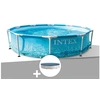 Image de Kit piscine tubulaire Metal Frame Ocean ronde 3,05 x 0,76 m + Bâche de protection