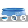 Image de Kit piscine autoportée Easy Set 2,44 x 0,61 m + Bâche de protection + Bâche à bulles + Epurateur à cartouche