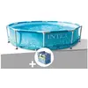 Image de Kit piscine tubulaire Metal Frame Ocean ronde 3,05 x 0,76 m + Bâche à bulles