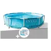 Image de Kit piscine tubulaire Metal Frame Ocean ronde 3,05 x 0,76 m + 6 cartouches de filtration