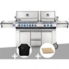 Image de Barbecue à gaz Prestige Pro 825 + Housse de protection + Pierre à pizza large rectangle