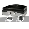 Image de Plancha gaz Signature Allure 260 Duo + Couvercle de protection + Desserte -