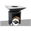 Image de Brasero G2 Graphite plaque de cuisson acier inoxydable alimentaire + housse de protection