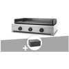 Image de Plancha gaz Modern 75 inox avec housse