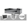 Image de Plancha électrique Premium 60 inox avec chariot, housse et couvercle