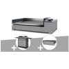 Image de Plancha gaz Premium 60 acier avec chariot et couvercle