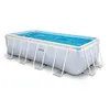 Image de Kit piscine tubulaire Chevron rectangulaire 4,00 x 2,00 x 1,00 m + Bâche à bulles + Bâche de protection