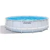 Image de Kit piscine tubulaire Chevron ronde 4,88 x 1,22 m + 6 cartouches de filtration + Bâche à bulles + Aspirateur