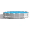 Image de Kit piscine tubulaire Prism Frame ronde 5,49 x 1,22 m + Bâche à bulles + 6 cartouches de filtration
