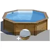 Image de Kit piscine bois Gré Violette Ø 5,00 x 1,27 m + Bâche hiver