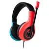 Image de Micro casque stéréo filaire pour Nintendo Switch Rouge et bleu
