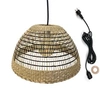 Image de Suspension Extérieure Herbe Marine Beige D38cm Câble 5m