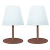 Image de 2 Lampes de table TWINS Terracotta H16cm