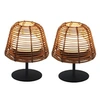 Image de 2 Lampes de table sans fil TWINS BOHEME H16cm