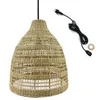Image de Suspension Extérieure Herbe Marine Beige D50cm Câble 5m