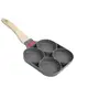 Image de Petite poêle à frire pour oufs, 4 tasses en aluminium poêle à crêpes burger cooker pan(universel)