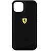 Image de Coque Pour iPhone 13 Mini de en cuir véritable avec logo Ferrari au dos Noir