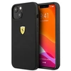 Image de Coque en silicone pour iPhone 13 Pro Noir On Track avec logo en métal