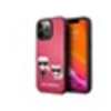 Image de Coque PU Karl & Choupette pour iPhone 13 Pro - Rose